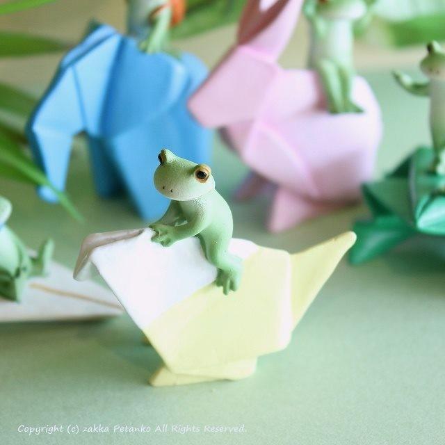 カエル 置物 折り紙 インコ 雑貨通販 Zakka Petanko 通販 Yahoo ショッピング