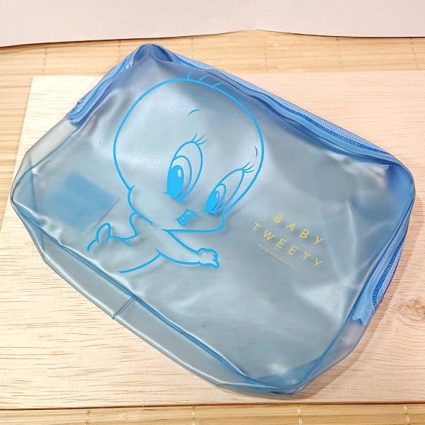 ベビー トゥイーティー クリアポーチ M（ブルー）00458/ルーニー