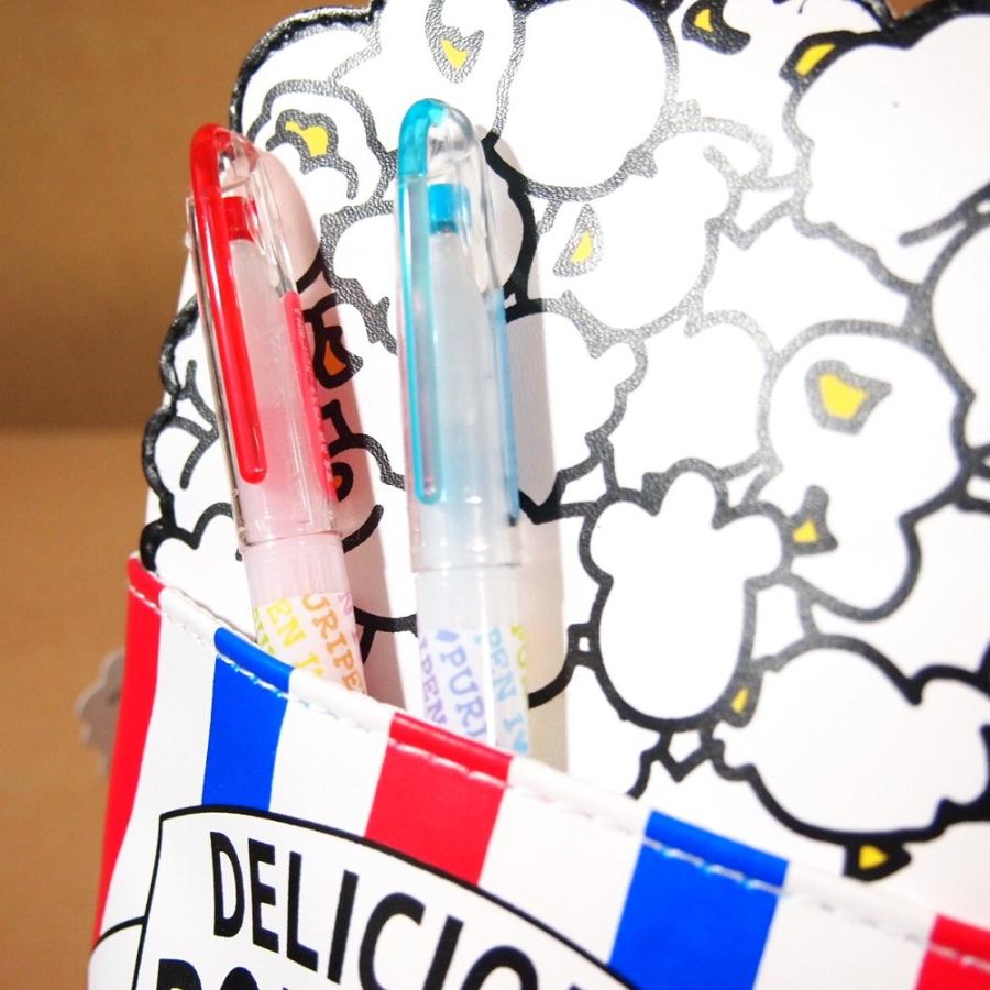 パロディミックス ペンケース（ポップコーン）03997 ポーチ外ポケット