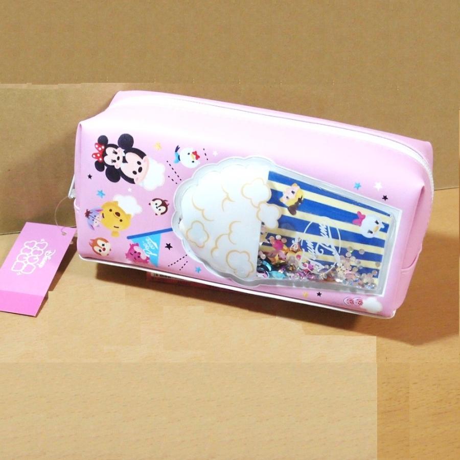 ディズニー ツムツムキャラ スパンコール入り ペンケース ピンク 筆箱 雑貨のぱんぷきん 通販 Yahoo ショッピング