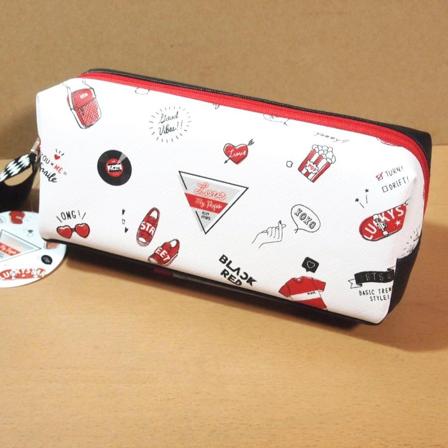 左右に収納できる筆箱＆ネオンキャンディ マーカーペン4色の文具セット
