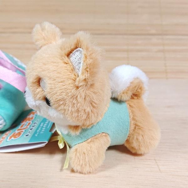 バッグに入った可愛いあにまる ぬいぐるみキーホルダー（しばいぬ