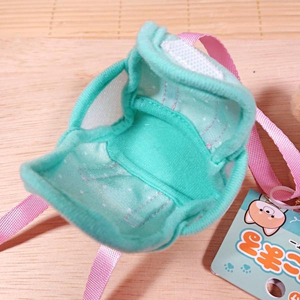 バッグに入った可愛いあにまる ぬいぐるみキーホルダー（しばいぬ