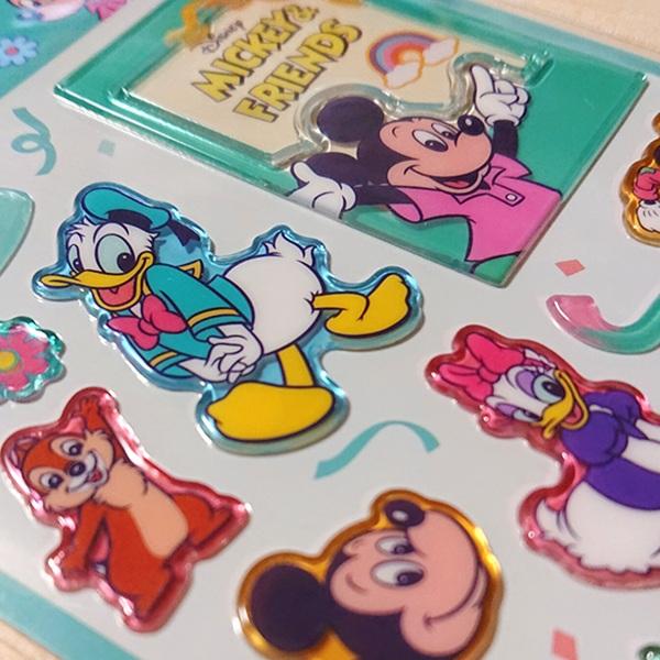 Disney（ディズニー） ぷっくり盛り上がった ポッピングフォトシール