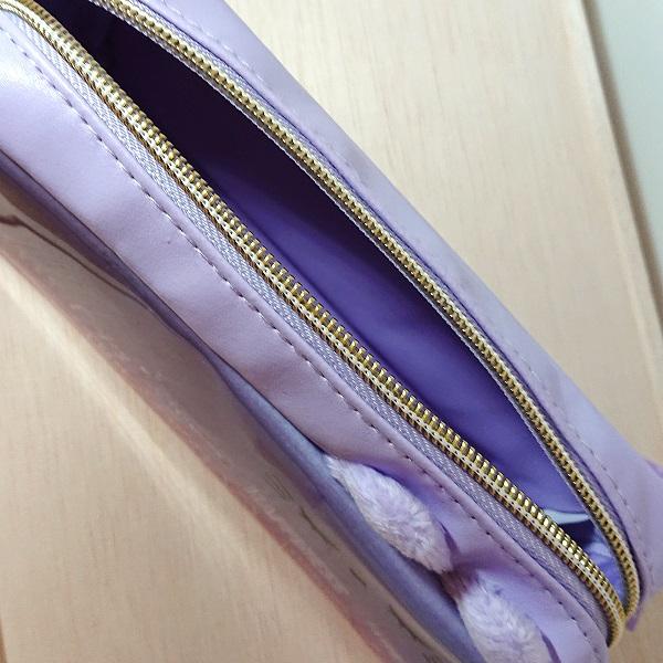 ねこ 耳付き ペンケース COLOR MEW パープル 21097/筆箱 ペン入れ