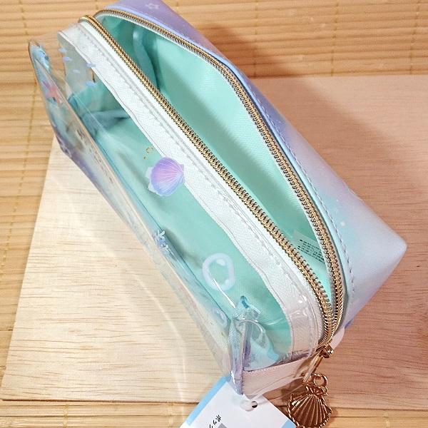 シェル柄 ペンケース＆定規消しゴムミニメモ 可愛い 文具セット 5点