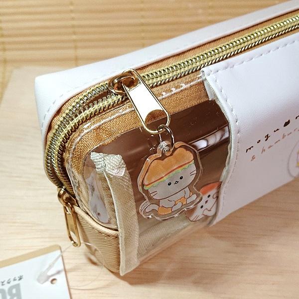 もぐにゃん ボックス型ペンケース 219557/文房具 筆箱 ハンバーガーの