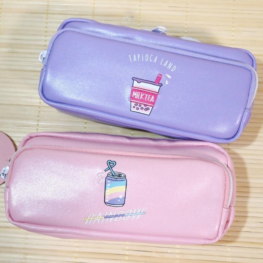 フロントポケット付き ピンクピンクジェニックペンケース色違い2個セット ピンク パープル 4 刺しゅう 4 雑貨のぱんぷきん 通販 Yahoo ショッピング
