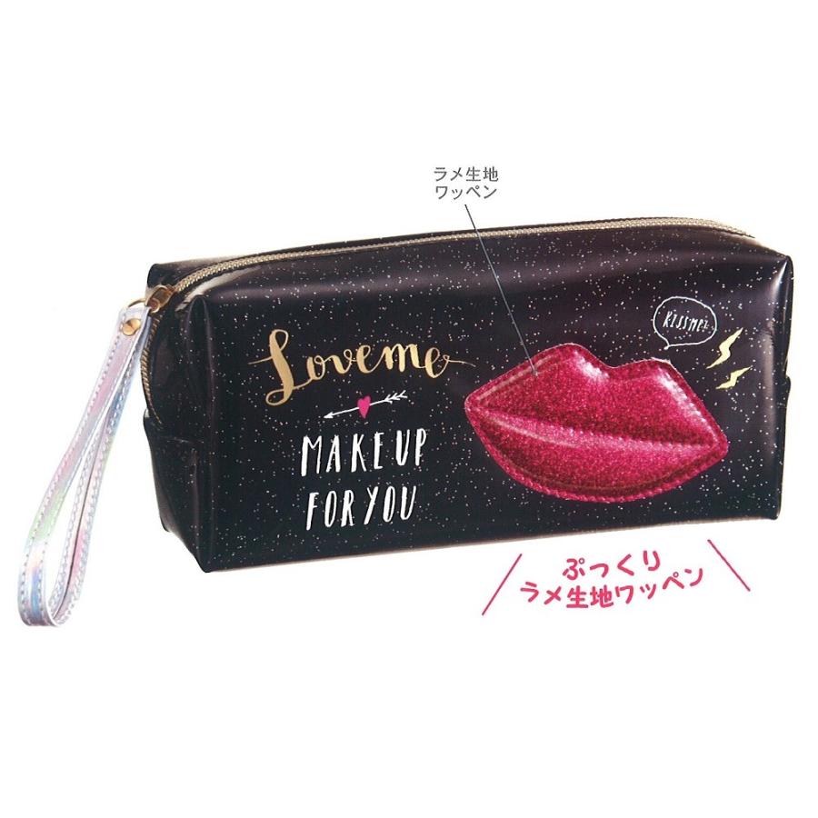 キララメ トレンドBOX ペンポーチ（ラブミー/ブラック）23318 可愛い