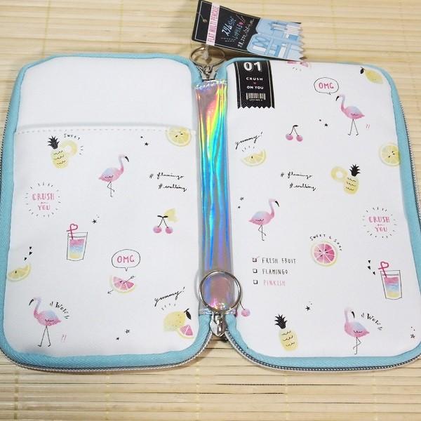 フラミンゴとサボテンのペンケース7個 フラミンゴとサボテンのペン