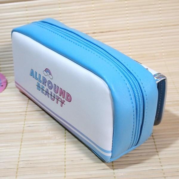 可愛い筆箱 フロントフラップペンケース（ALLROUND BEAUTY/ブルー