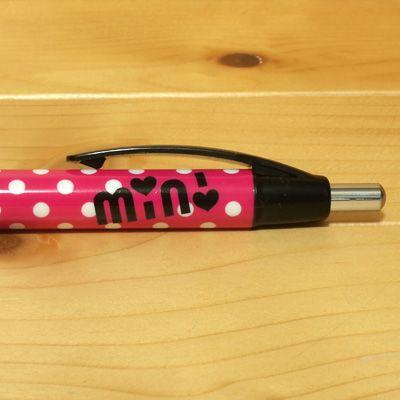 min!ドットラバーグリップシャープペンシル(ピンク) : 雑貨の