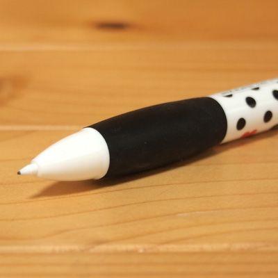 min!ドットラバーグリップシャープペンシル(ホワイト) : 雑貨の