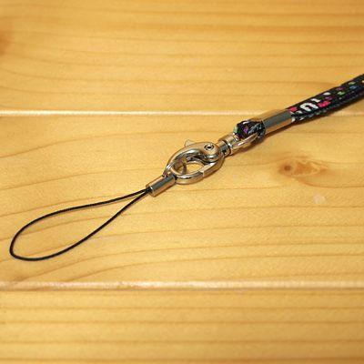 OUR ミニポーチ、ネックストラップセット min! 安全装置付き ネックストラップ/30193 黒 : 雑貨のぱんぷきん
