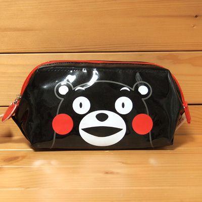 くまモン ワイヤー入りBOX型ペンケース(ブラック) 34870/ポーチ : 雑貨