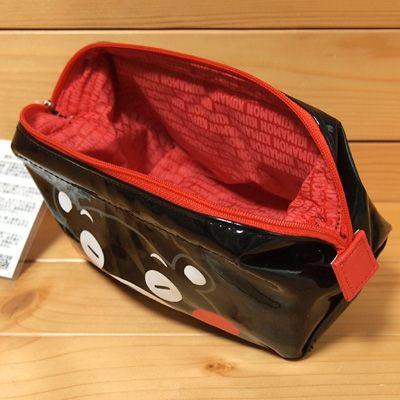 くまモン ワイヤー入りBOX型ペンケース(ブラック) 34870/ポーチ : 雑貨