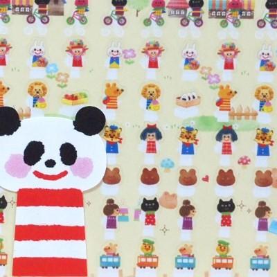 スケジュールシール プチマークシール（パンダ/フレンズ）45554 : 雑貨