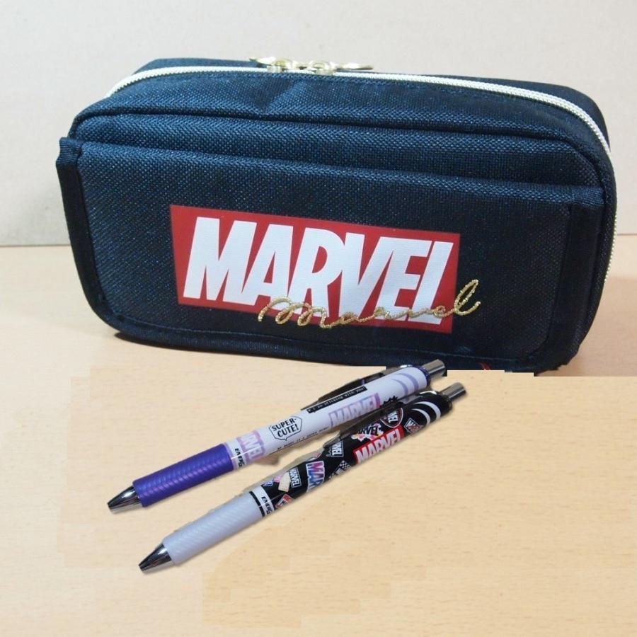 マーベル Marvel 文具セット フラップ付ポケットペンケース シャープペン2本のセット 3 3 雑貨のぱんぷきん 通販 Yahoo ショッピング