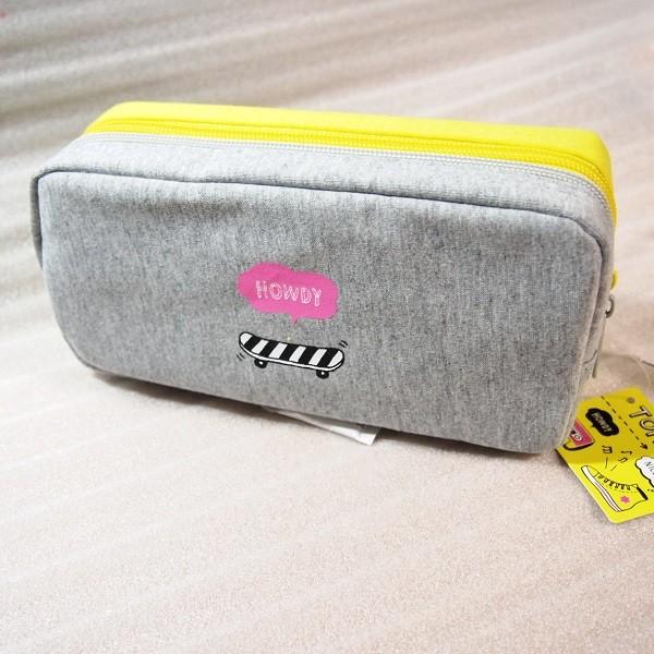 ツインファスナーペンポーチ（ラビンガール/ボーイッシュ）イエロー