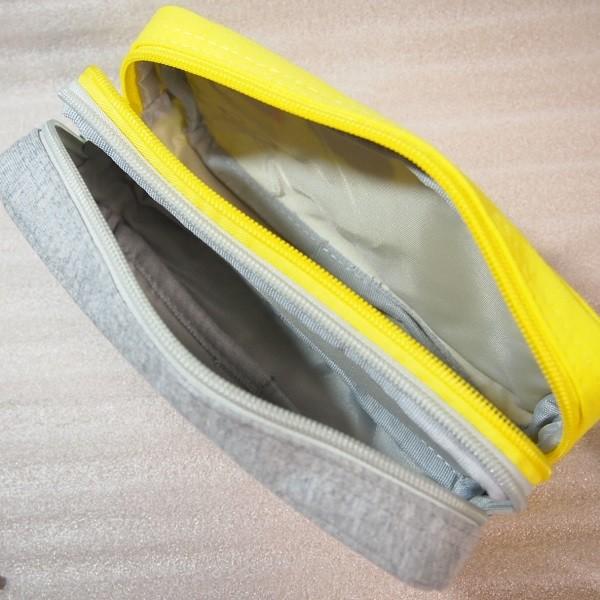 ツインファスナーペンポーチ（ラビンガール/ボーイッシュ）イエロー