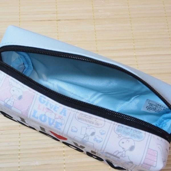 スヌーピー（SNOOPY） BOX型ペンポーチ 63353/ロゴ刺しゅう 可愛い筆箱