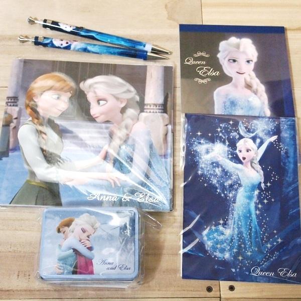 アナと雪の女王 文具セット（ペンケース+付箋+缶入りクリップ+筆記具