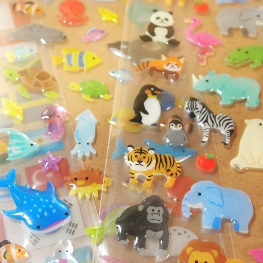 ぷっくりドロップシール8点セット 79127-34/スイーツ アイス 汽車