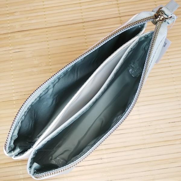 ダブルフラット ポーチ（しまえなが）79163/3か所に収納 マットな合皮