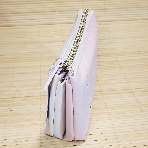 ダブルフラット ポーチ（うさぎ）79165/3か所に収納 あにまる マットな