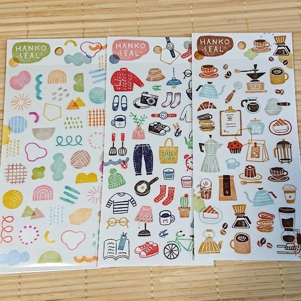 優しい色合いのデザイン 透ける透明 はんこシール 6点セット 813s 可愛い 花 森 文具 カフェ 813s 雑貨のぱんぷきん 通販 Yahoo ショッピング