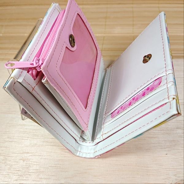 可愛い 二つ折り財布 お札入れ 小銭入れ カード入れ（ベビーマカロン