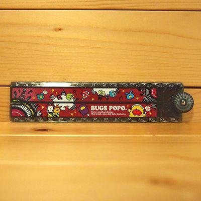 BUGSPOPO(バグズポポ)分度器付折りたたみ式30cm定規(WORLD!) : 雑貨の