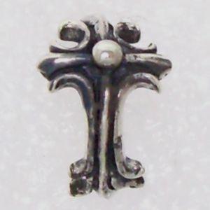 片耳 シルバー925 ピアス クロス 半ループ状 ピンキャッチ式