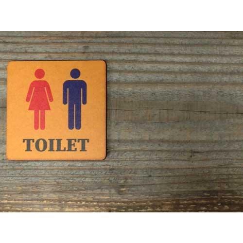 木製 カラートイレサインプレート 各種 TOILET/LADIES/GENTS ドア