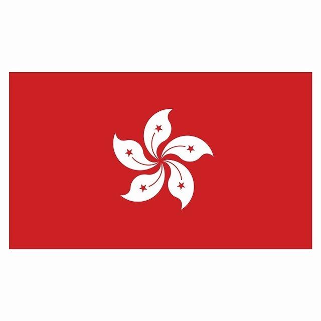 150x86mm 香港 Hong Kong 国旗 ステッカー カッティングシート シール National Flag 国 旗 塩ビ製｜zakka-puropella