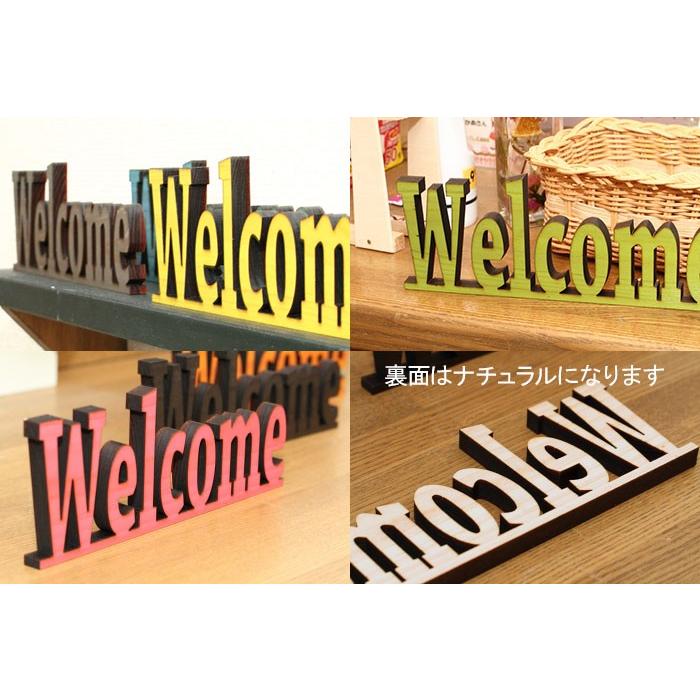 YUKA ウッドボード&木製welcomeプレート D&F 木製 Welcome ウェルカムボード サインプレート : ナチュラル