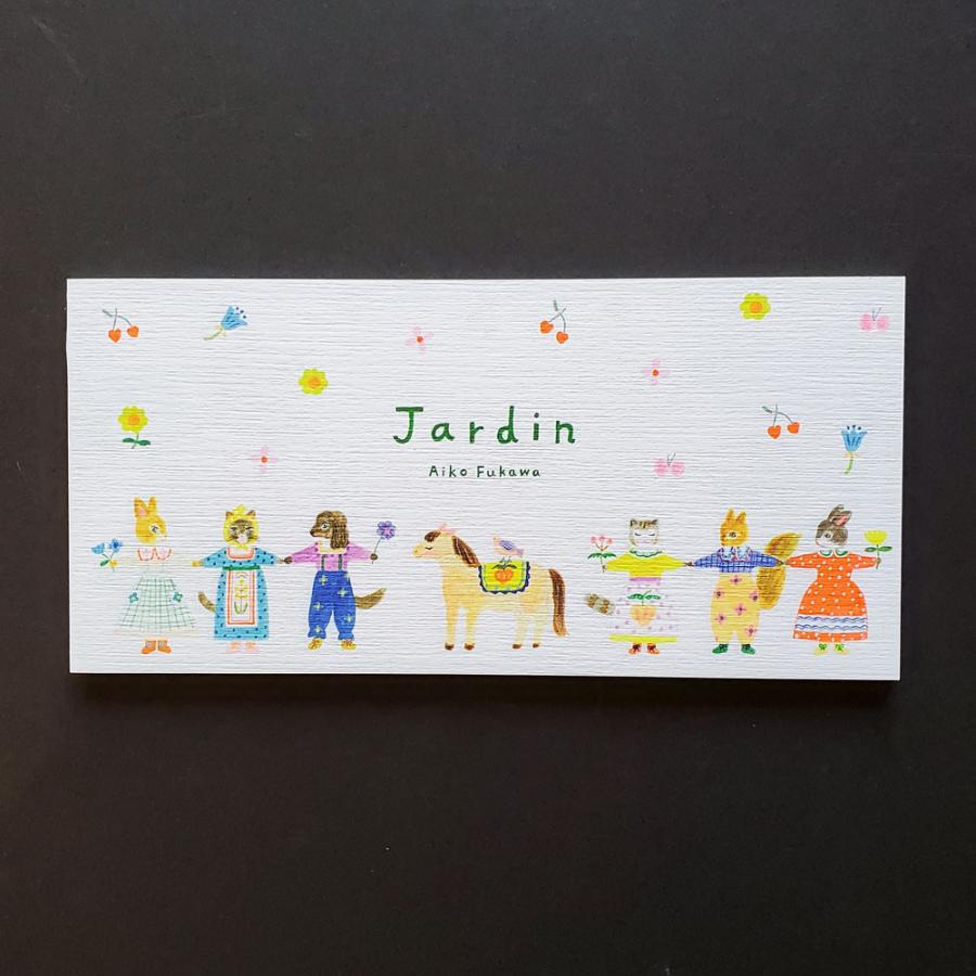AikoFukawa布川愛子 一筆箋 Jardin 横 : 文具雑貨ショップ RAIN DROPS