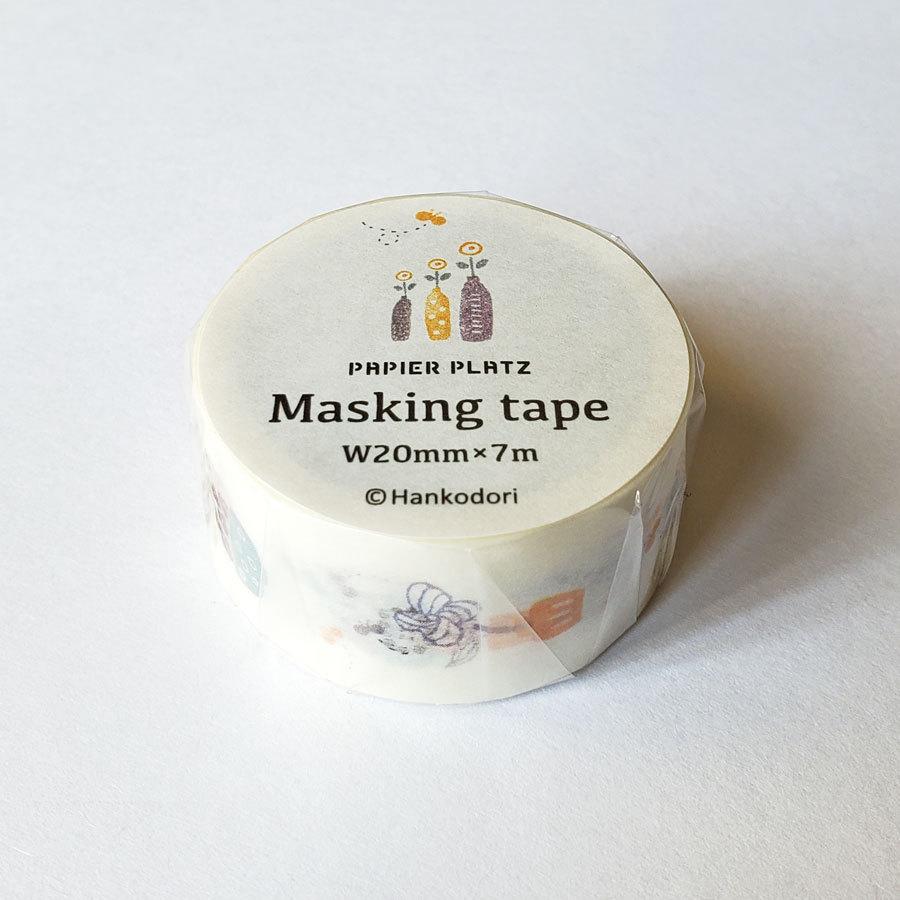 はんこどり マスキングテープ 花と花瓶 37 6 雑貨ショップ Rain Drops 通販 Yahoo ショッピング