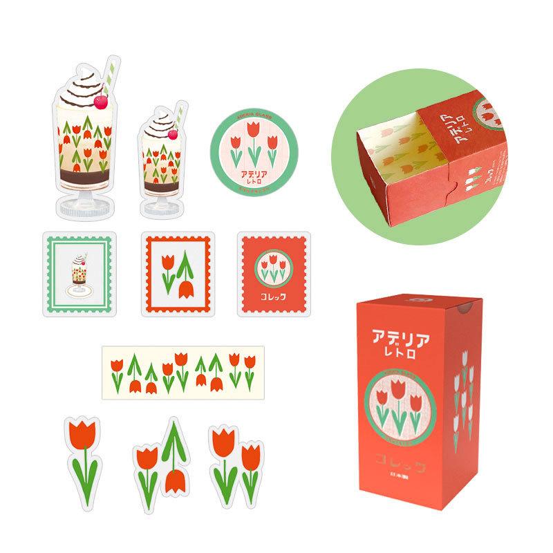アデリアレトロ フレークシール コレック チューリップ柄 Adfs 05 雑貨ショップ Rain Drops 通販 Yahoo ショッピング