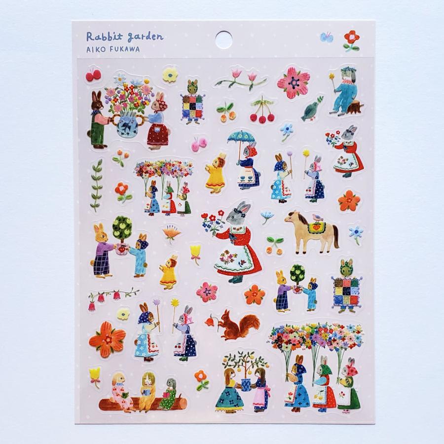 布川愛子Aiko Fukawa シールシートステッカー : 文具雑貨