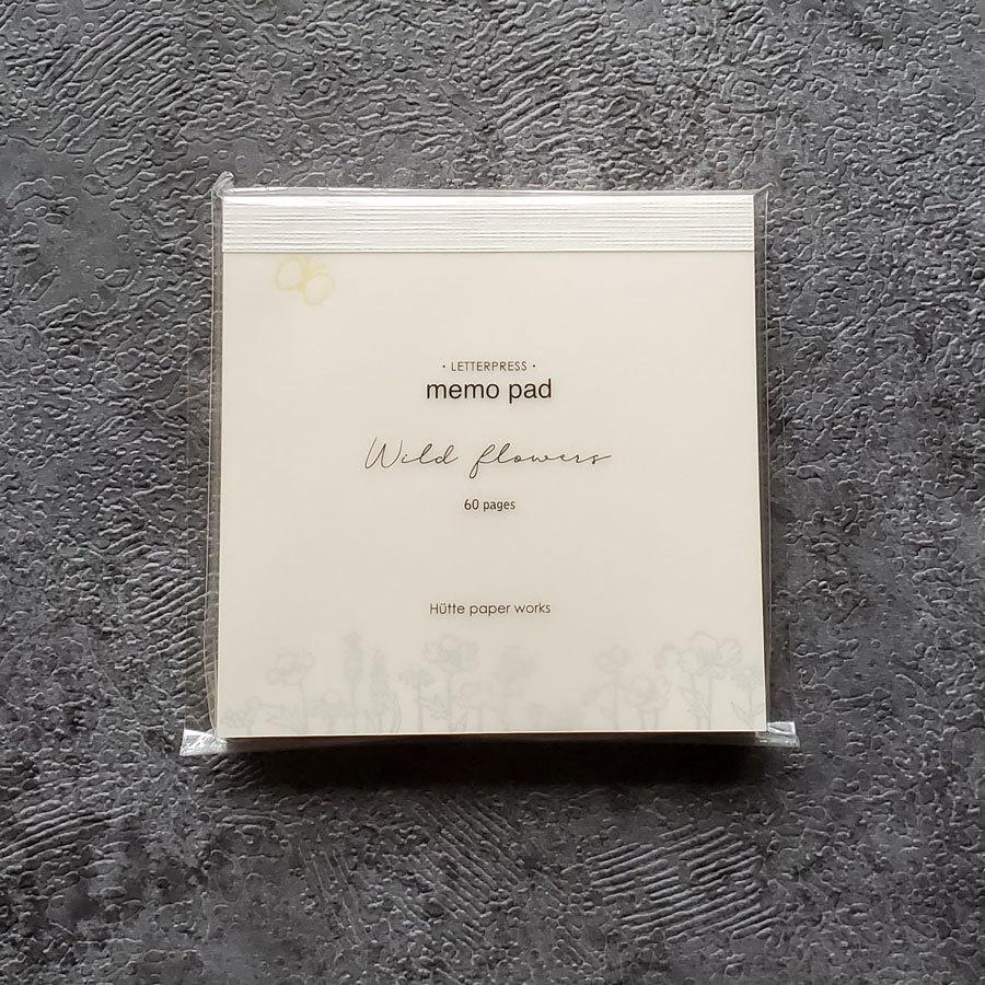 Hutte Paper Works 活版印刷のメモパッド メモ帳 野の花とちょうちょ Hpm 018 雑貨ショップ Rain Drops 通販 Yahoo ショッピング