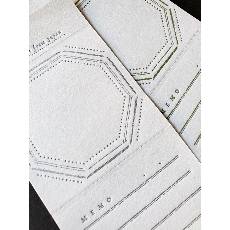 大枝活版室ラベルブック モスグリーン＆シルバー : 文具雑貨ショップ