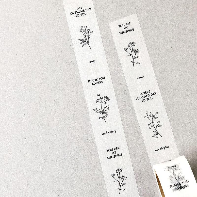 Hutte Paper Worksマスキングテープ メッセージ Wildflower mm Pmt 067 雑貨ショップ Rain Drops 通販 Yahoo ショッピング