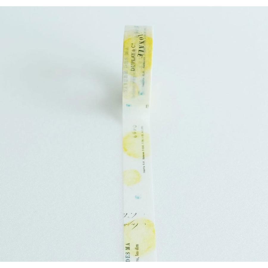 ヨハク マスキングテープ ソラトカゼ イエロー : 文具雑貨ショップ