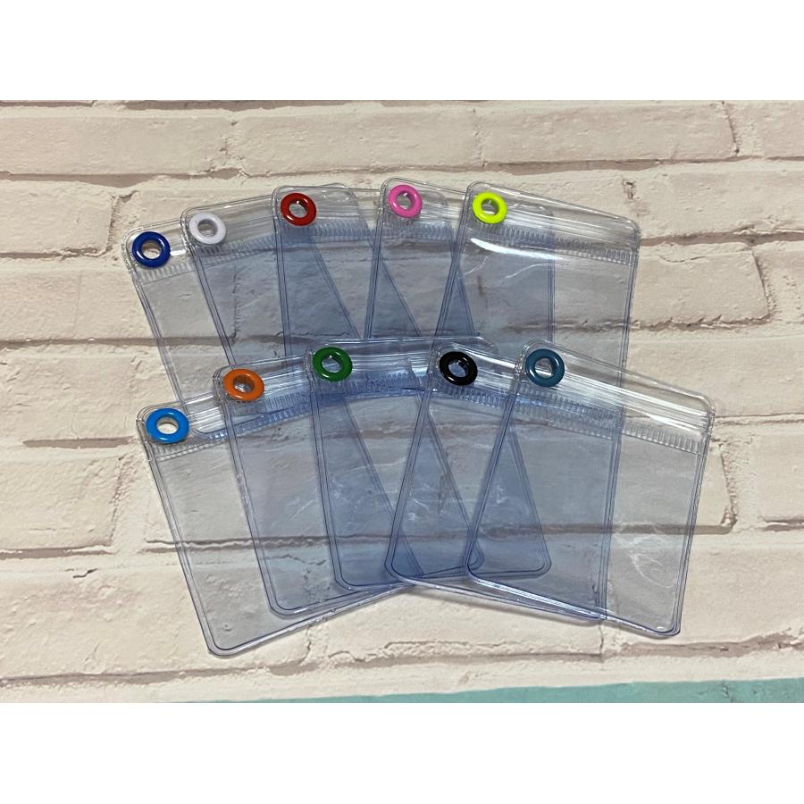 キャンディバック7×5☆カラーハトメ付き10枚(ブルー）（NO.05504）《 ハンドメイド 手芸 手作り キャンディバッグ 》 05504