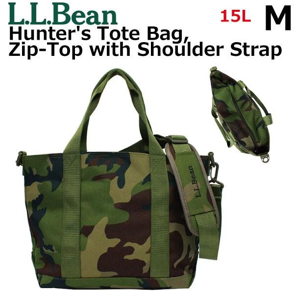 L.L. Bean エルエルビーン Hunter's Tote Bag, ZipTop with Shoulder Strap Camo