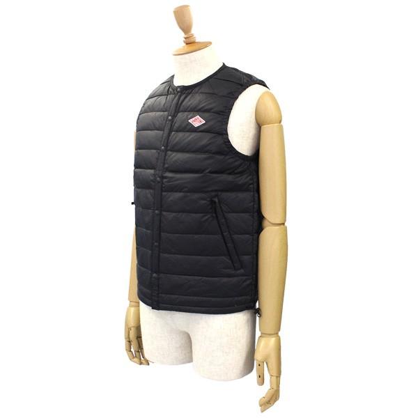 DANTON ナイロンダウンベスト グレー サイズ42 JD-8752