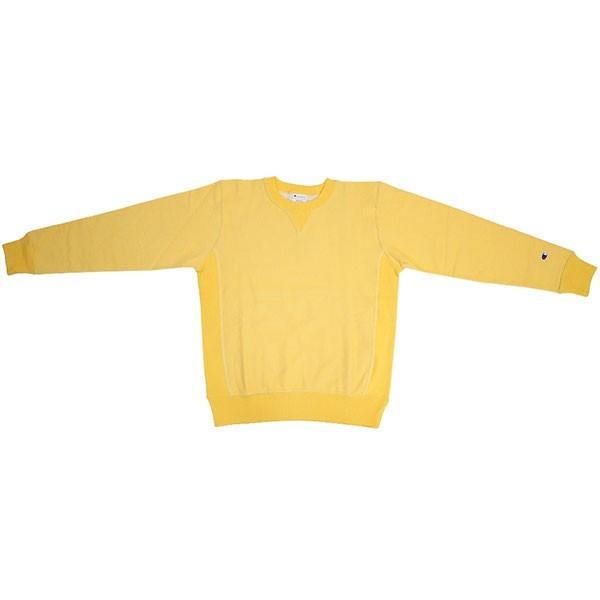 Champion リバースウィーブクルーネック トレーナー_イエロー Champion(チャンピオン) 90s スウェットトレーナー REVERSE