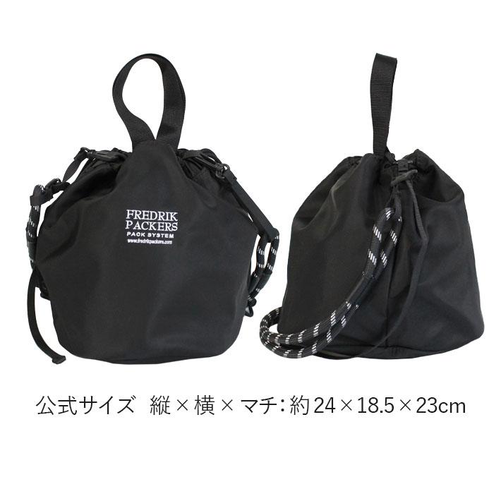 新品⭐️フレドリックパッカーズ　巾着　ショルダー　ブラック FREDRIK PACKERS（フレドリックパッカーズ） フレドリックパッカーズ