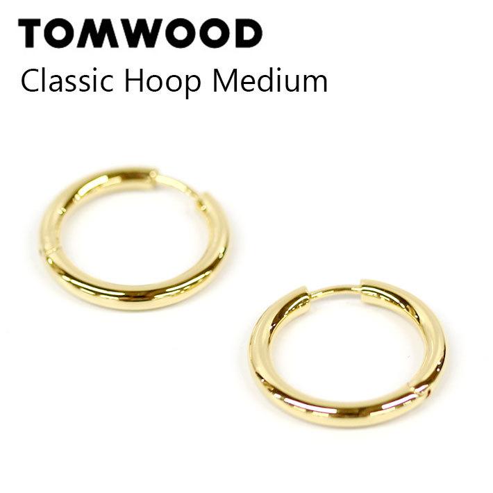 トムウッド　クラシックフープピアス　ミディアム Classic Hoops Medium Gold - Tom Wood Project Official Online
